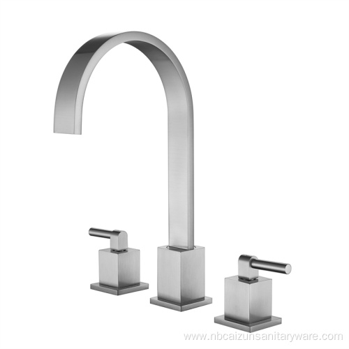 Brushed Nickel Widespread Bathroom Faucet